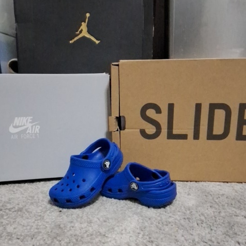 CROCS Blue Sandals and Flip Flops with Ventilation and Adjustable Strap